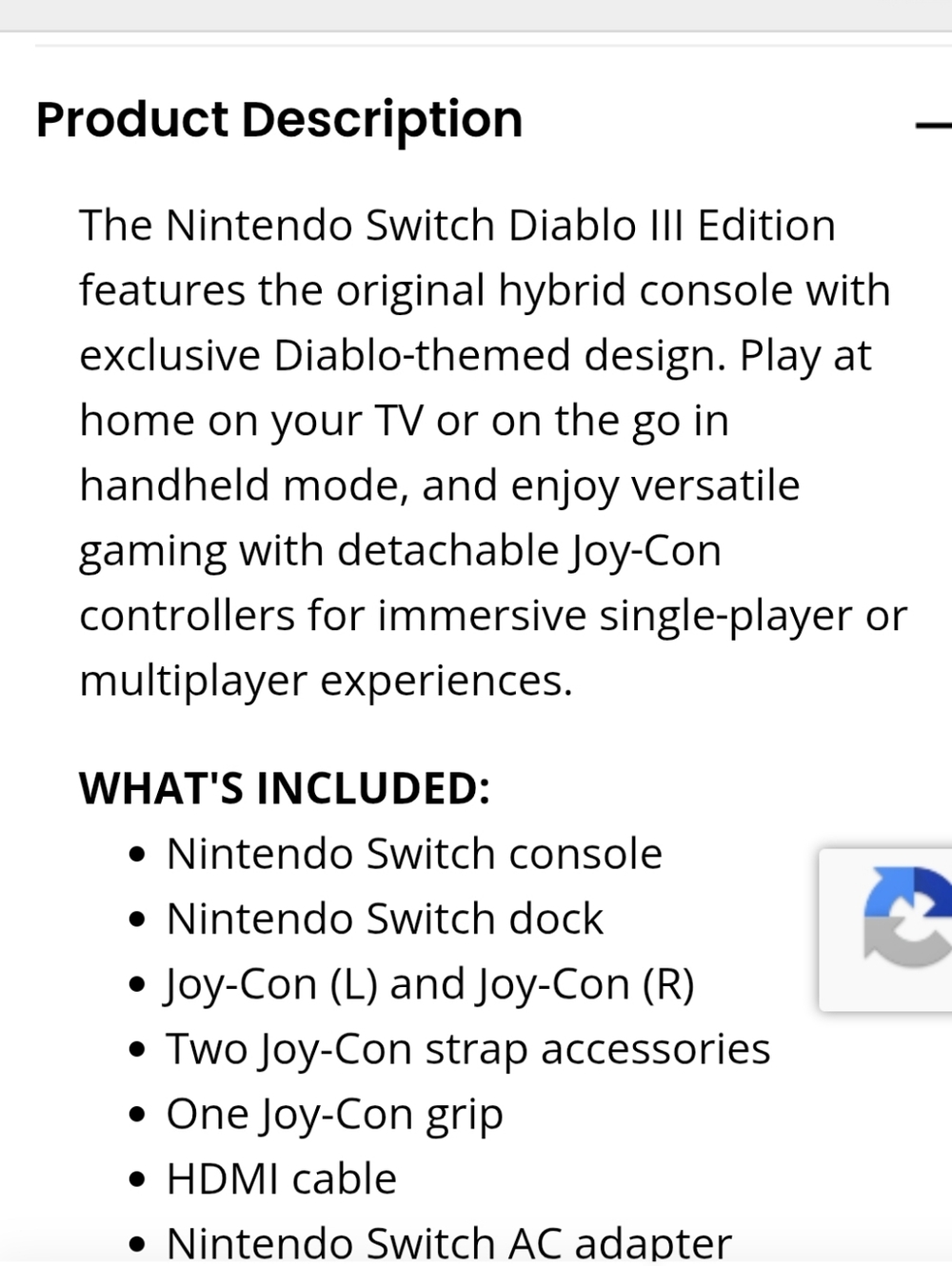 Nintendo Switch Console - Diablo III Edition (Previous Model) - Picture 3 of 16